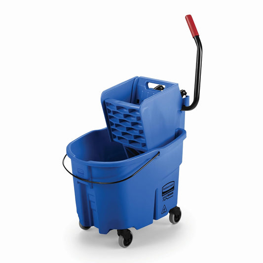 Rubbermaid Wavebrake Mop Bucket/Wringer System - 35-Quart Capacity - Side Wringer