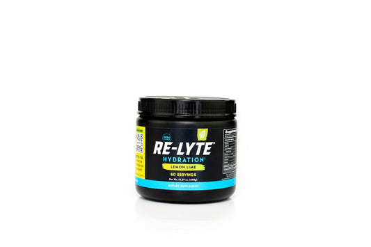 REDMOND RE-LYTE, Electrolitos Naturales con Real-Salt, Hidratación Clean sin Calorías ni Azúcares, 60 Porciones, Sabor Lemon Lime