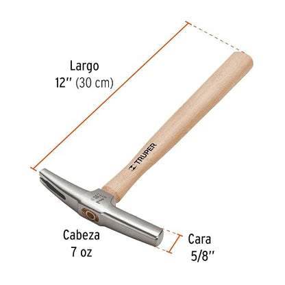 Truper MTT-7, Martillo tapicero forjado en acero, 7 oz