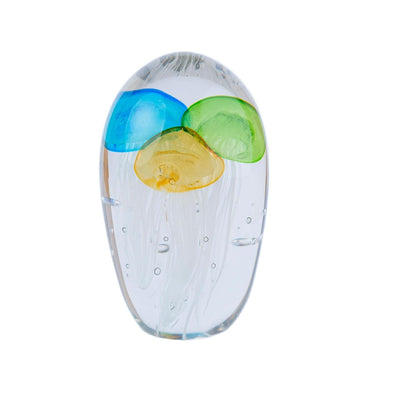 Running Cápsula de Cristal con Medusa | Adornos para Sala y Oficina | Animales Marinos | Figura Decorativa | Multicolor