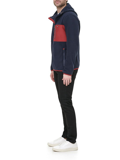 Tommy Hilfiger Chaqueta polar con capucha para hombre mixta