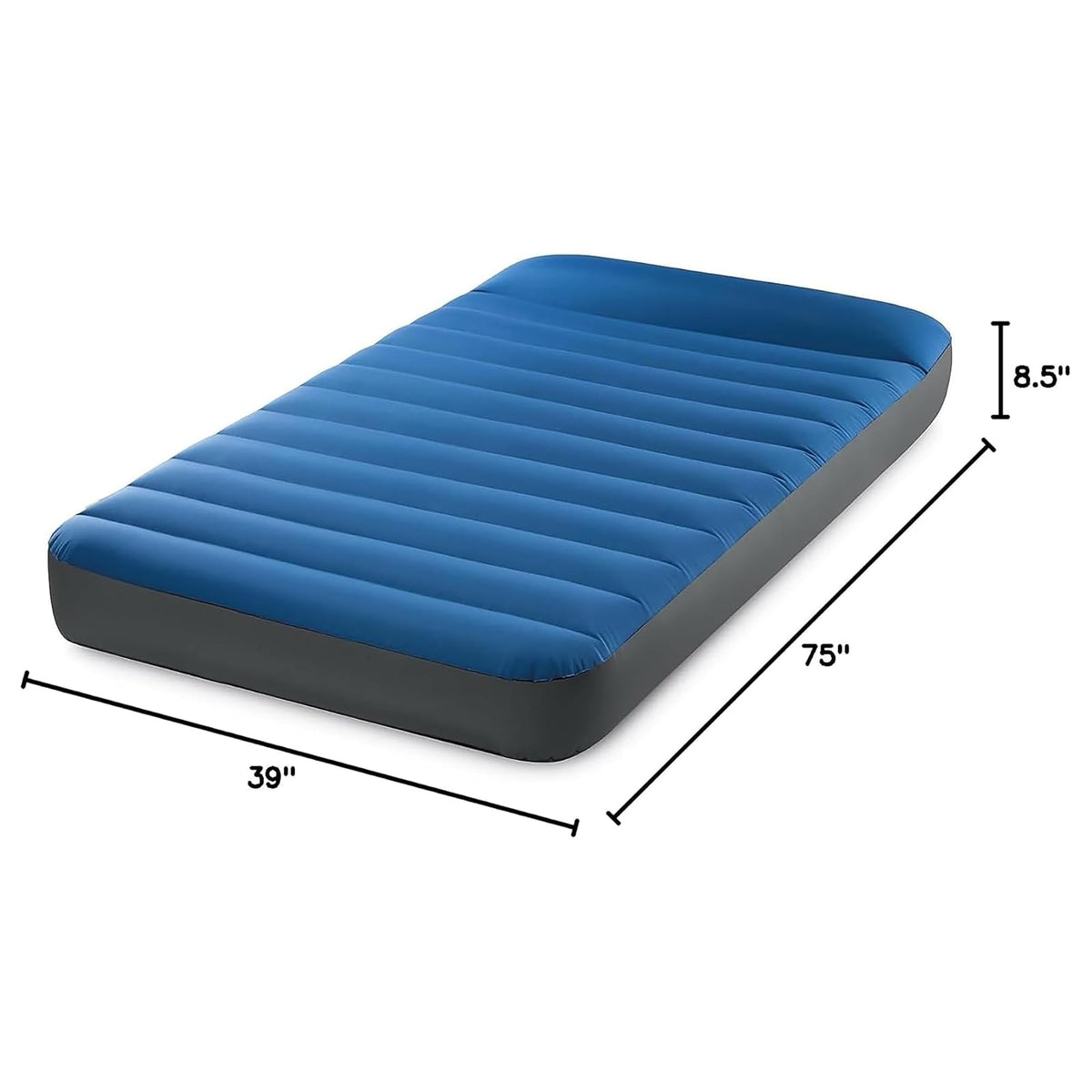 Intex 64011E TruAire - Colchón de Camping de Lujo de TPU: Fiber-Tech - Laminado Resistente a pinchazos - Bomba de Aire USB QuickFill - Capacidad de Peso de 300 Libras - Tamaño Doble