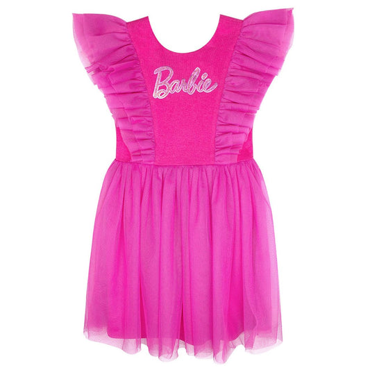 Vestido Barbie Olanes Fucsia, Talle 10