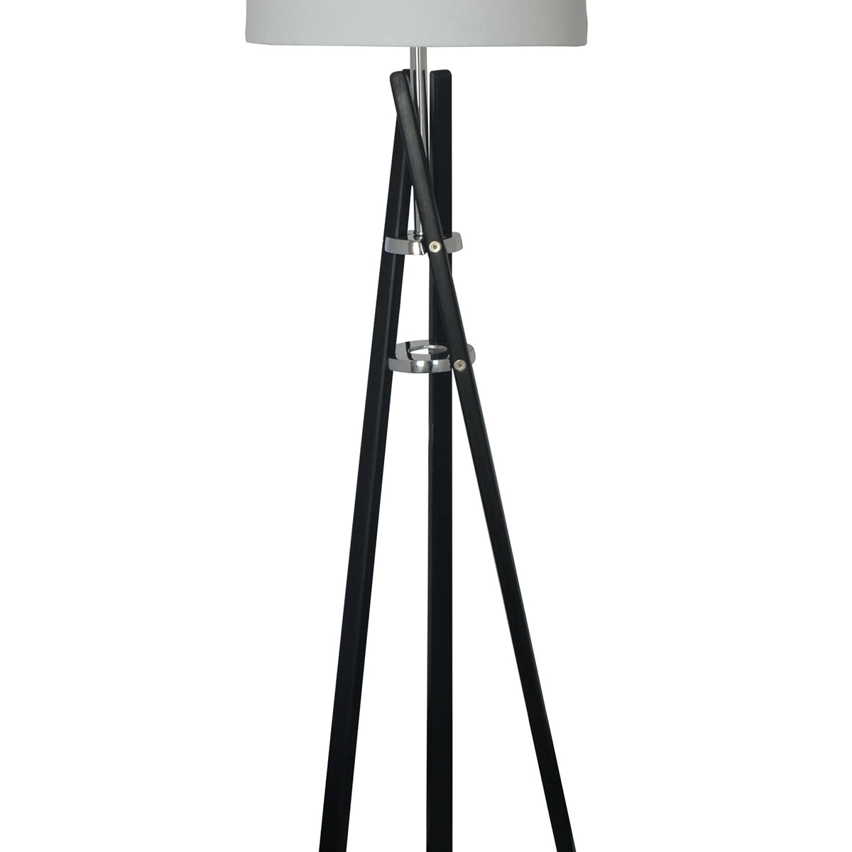 Luzerna CM-0255-01 Lámpara De Piso Xyla, Color Poplar Negro, 2 Unidades