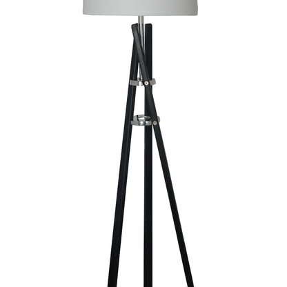 Luzerna CM-0255-01 Lámpara De Piso Xyla, Color Poplar Negro, 2 Unidades