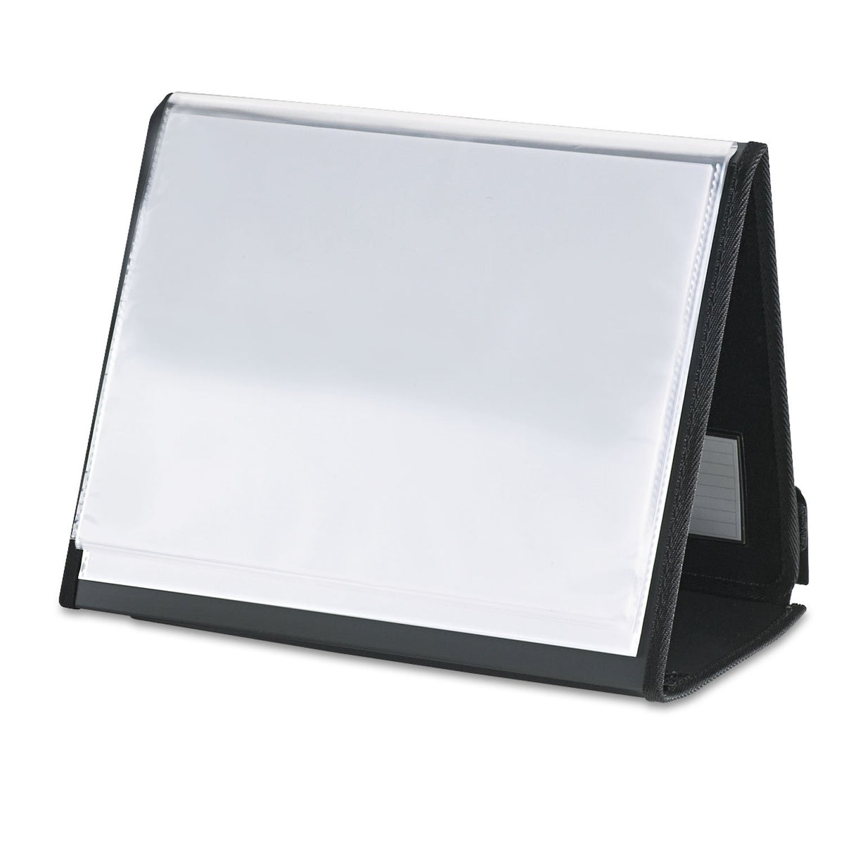 Cardinal Easel ShowFile - Libro de presentación, 20 bolsillos, capacidad para 40 hojas de tamaño carta, visualización horizontal, cubierta personalizable, negro (52132)