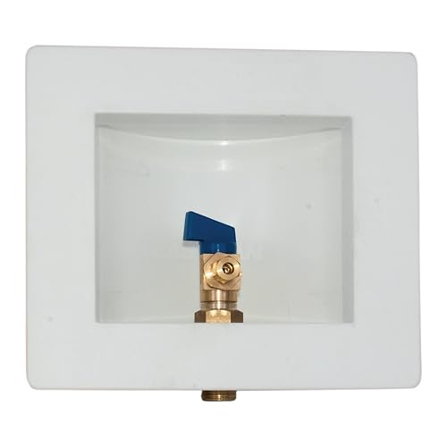 Eastman Caja de Salida para Máquina de Hielo 60232 | 1/2 in. sweat conexión, 1/4 in. OD compresión, premontada, válvula de bola de cuarto de vuelta