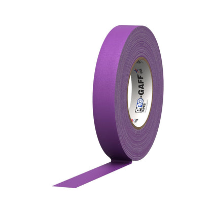 Pro Tapes Cinta Gaffer Mate con Adhesivo de Goma - 1" (Pack of 1) - Púrpura