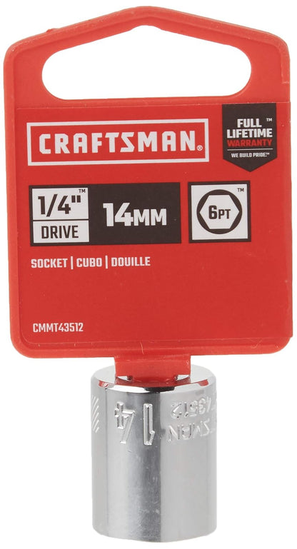 Craftsman CMMT43512 - Llave de vaso (1/4", 6 pines, 14 mm)