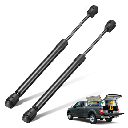 BDFHYK C16-02716 - Soporte de elevación para amortiguadores de gas de 12 pulgadas, 12 libras/58N para ventana trasera Leer Camper, tapa de caja de herramientas, puerta de tapa de gabinete, juego de 2