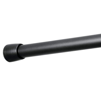 InterDesign Cameo Shower Curtain Tension Rod, Matte Black, 26-42 Inch