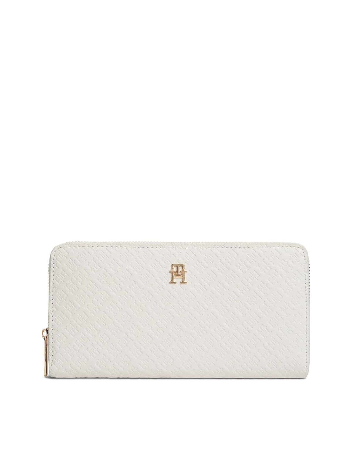 Tommy Hilfiger Cartera Zip Around Walllet para Mujer, Beige