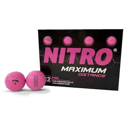 Nitro Bola de Golf de Distancia máxima (Paquete de 12)