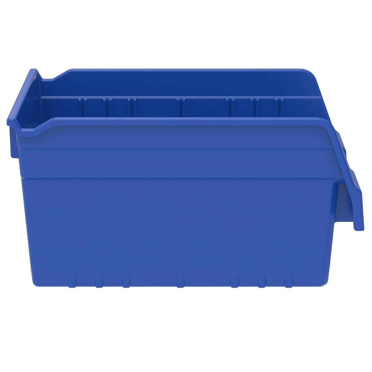 Akro-Mils 30080 ShelfMax Plastic Nesting Shelf Bin Box, 12-Inch L by 8-Inch W by 6-Inch H, Blue, Case of 8