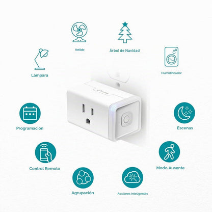Kasa Smart WiFi Plug Lite by TP-Link - 12A, no requiere Hub, funciona con Alexa y Google (HS103P4)