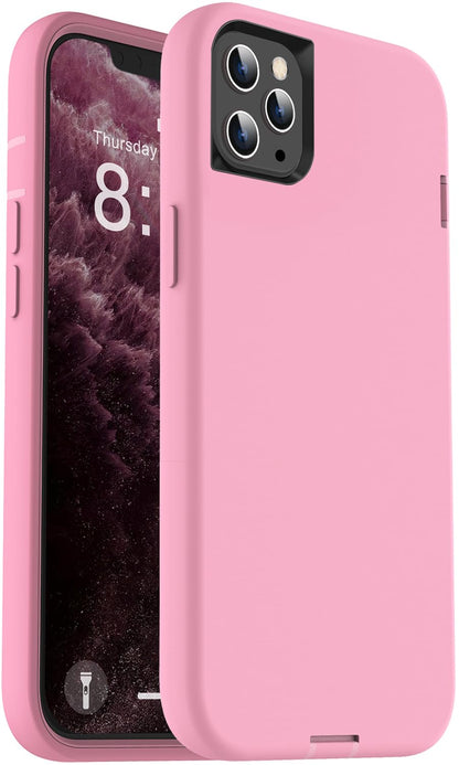ORIbox Carcasa de Silicona para iPhone 11 Pro - Rosado