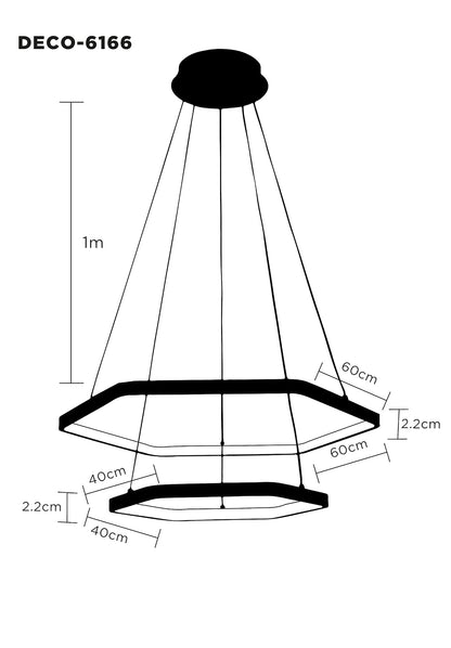 LÁMPARA TIPO CANDIL COLGANTE - LUXICA LIGHTING - Lampara Elegante y Moderna con Luz colgante LED - Lámparas innovadoras