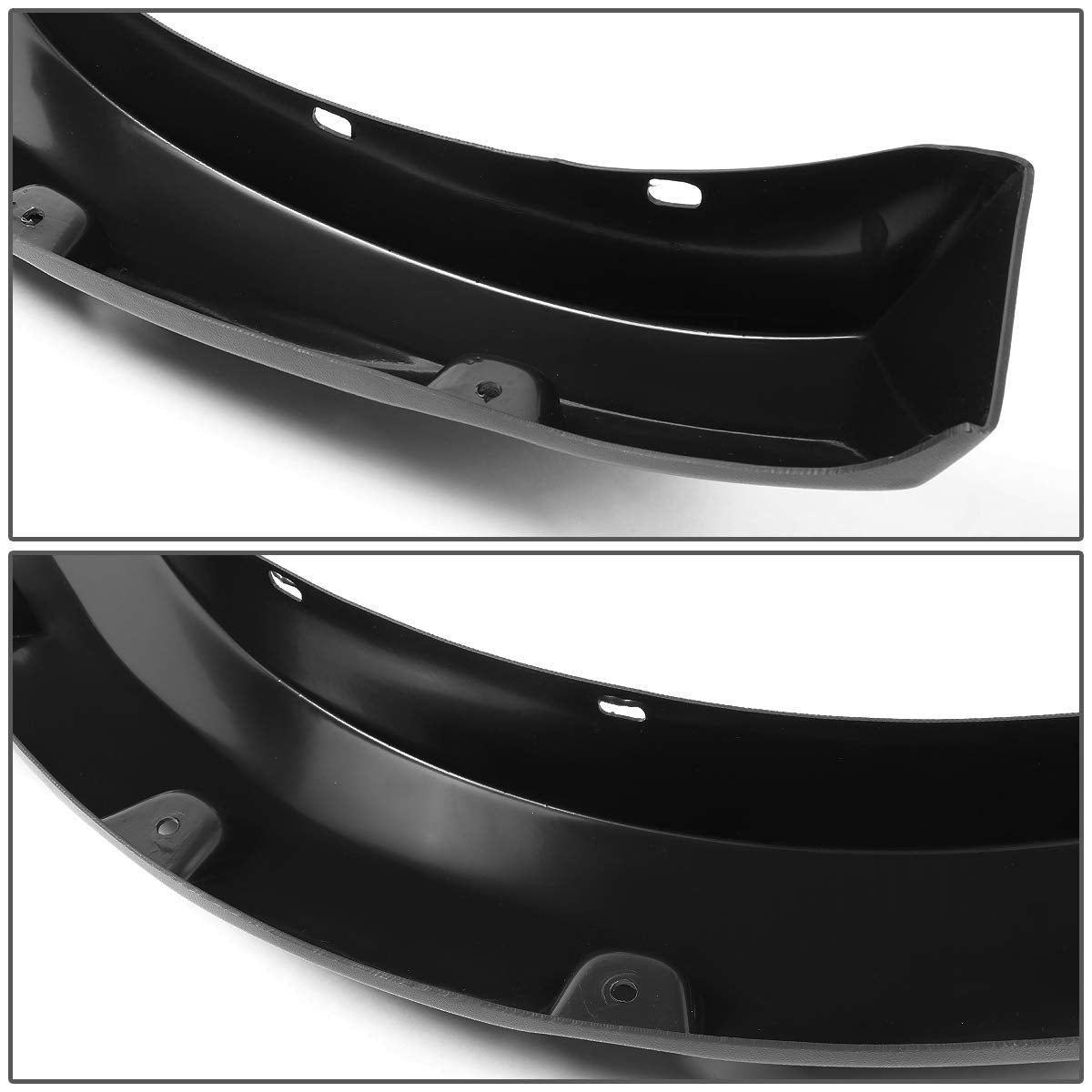 DNA MOTORING Guardabarros Laterales Estilo Remachado para Dodge Ram 1500/2500/3500, Negro