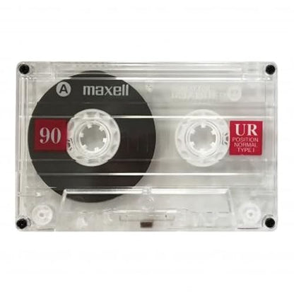 Maxell 108562 Brick PacksMaxell 108562 Low Noise Surface 90 min Recording Time Audio Cassettes, Great for Everyday Recording (Pack of 5) Protective Case Included