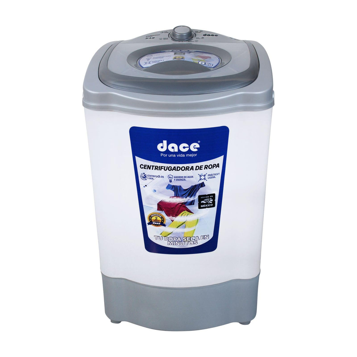 Centrífuga Dace Capacidad de 6 Kilos Carga Superior Color Blanca Modeolo SD061APBG
