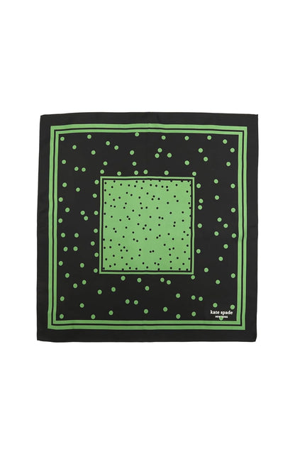Kate Spade New York - BANDANA DE SEDA, Negro Verde Amargo, Talla única