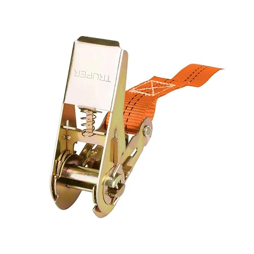 TRUPER Sujetadores con Matraca, Carga Máxima 675 kg, Naranja, SU-675R, Paquete de 2