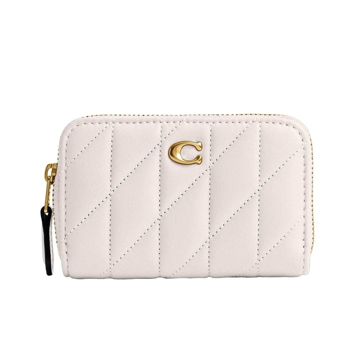 Coach - Estuche pequeño con cierre para mujer, Luz/Petunia, Una talla, Estuche pequeño con cierre alrededor de la tarjeta - CH - Tiza