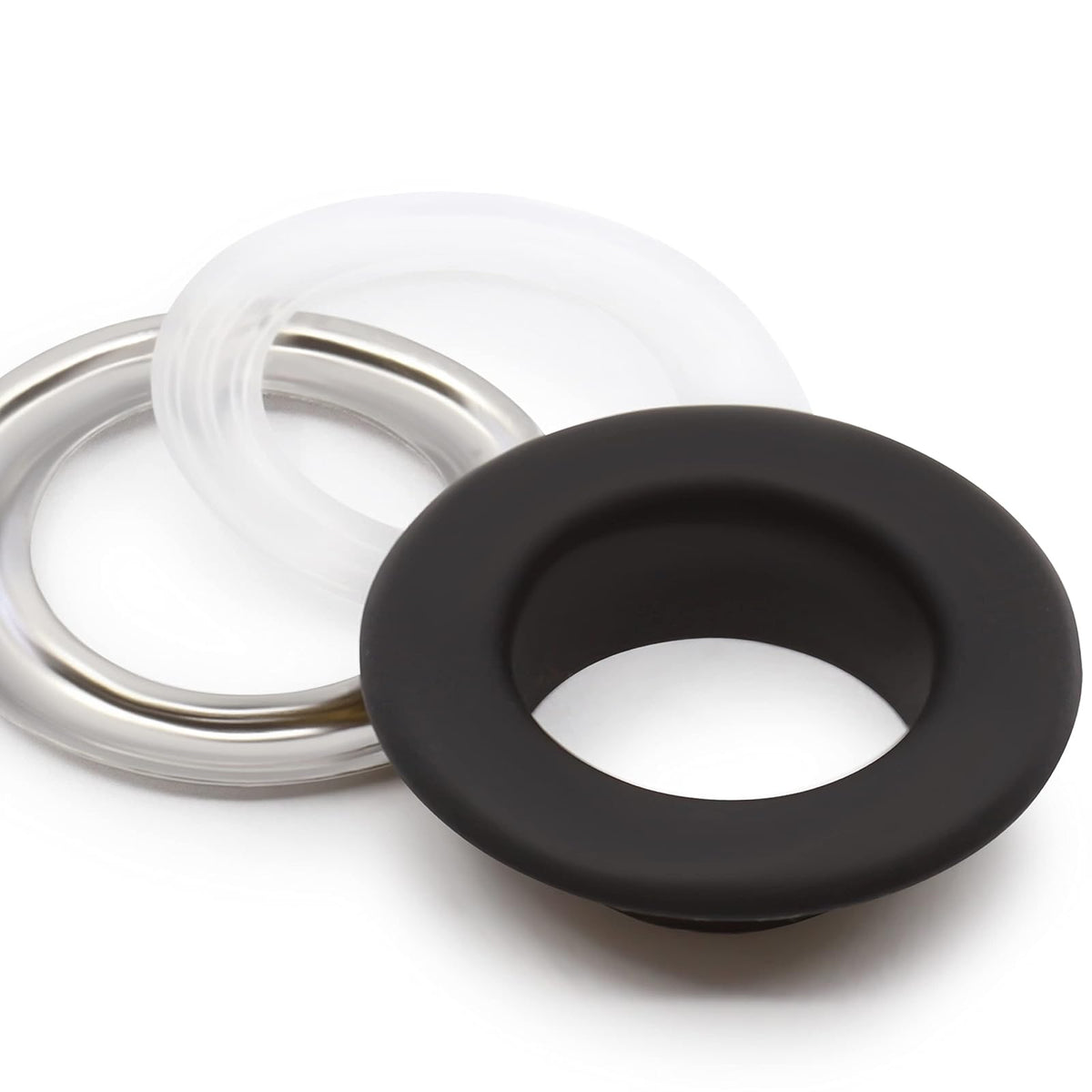 Dritz 740-1-T - Kit de Ojales con Herramientas, Color Negro, 8 Juegos de 1/2 Pulgadas