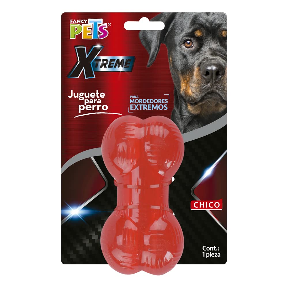 Fancy Pets Juguete Hueso Xtreme para Perros Chicos de Goma Resistente y Flotante