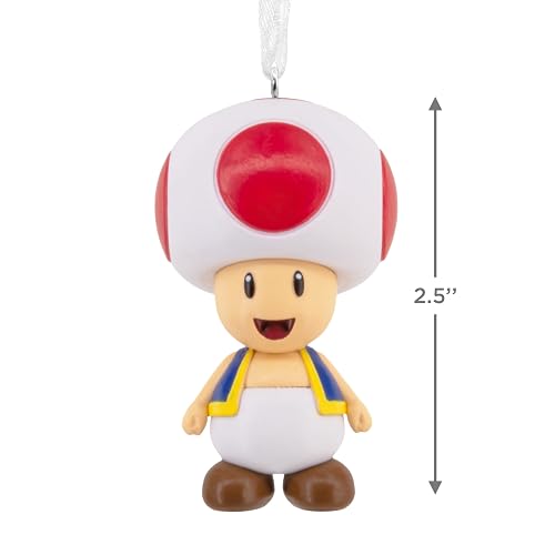 Hallmark - Adornos de Navidad para Nintendo Super Mario Toad, Regalos para Jugadores