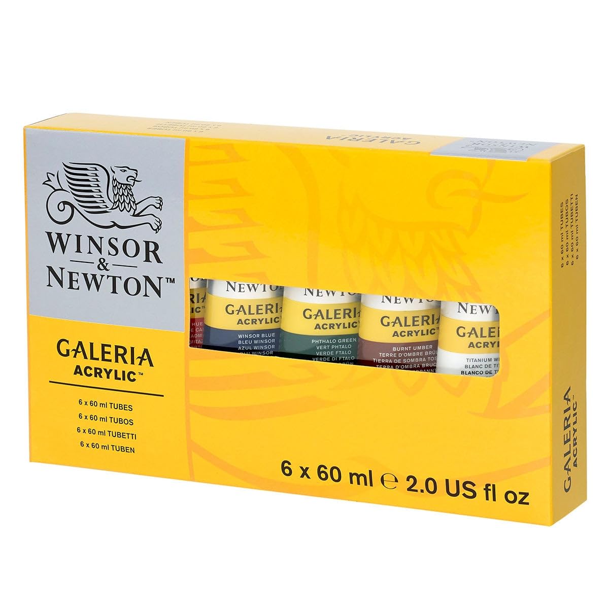 Winsor & Newton 2190516 EST.ACRILICO GALERIA C/6 TUBOS 60ml.