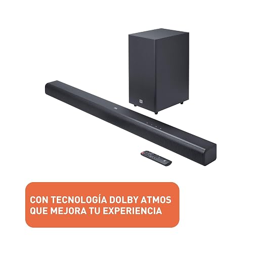 JBL Cinema SB580 Barra de Sonido y Subwoofer 3.1 Bluetooth, 440W de Potencia, Dolby Atmos, con HDMI, HDMI eARC - Negro