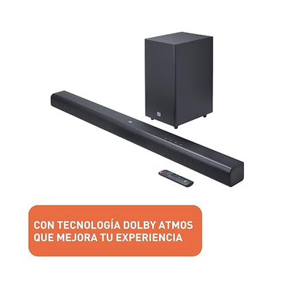 JBL Cinema SB580 Barra de Sonido y Subwoofer 3.1 Bluetooth, 440W de Potencia, Dolby Atmos, con HDMI, HDMI eARC - Negro