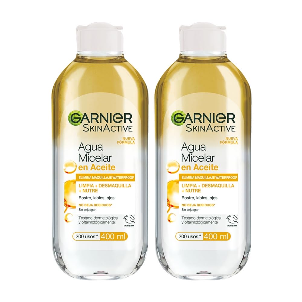 Garnier Skin Naturals Face Agua Micelar en Aceite 400ml, 2 pack
