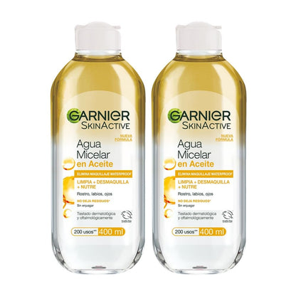Garnier Skin Naturals Face Agua Micelar en Aceite 400ml, 2 pack