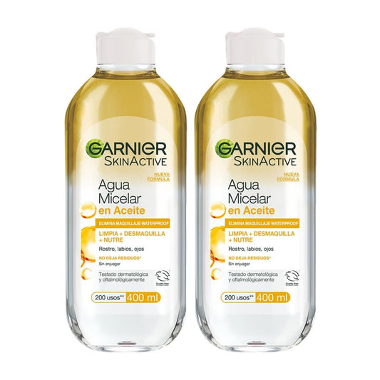 Garnier Skin Naturals Face Agua Micelar en Aceite 400ml, 2 pack