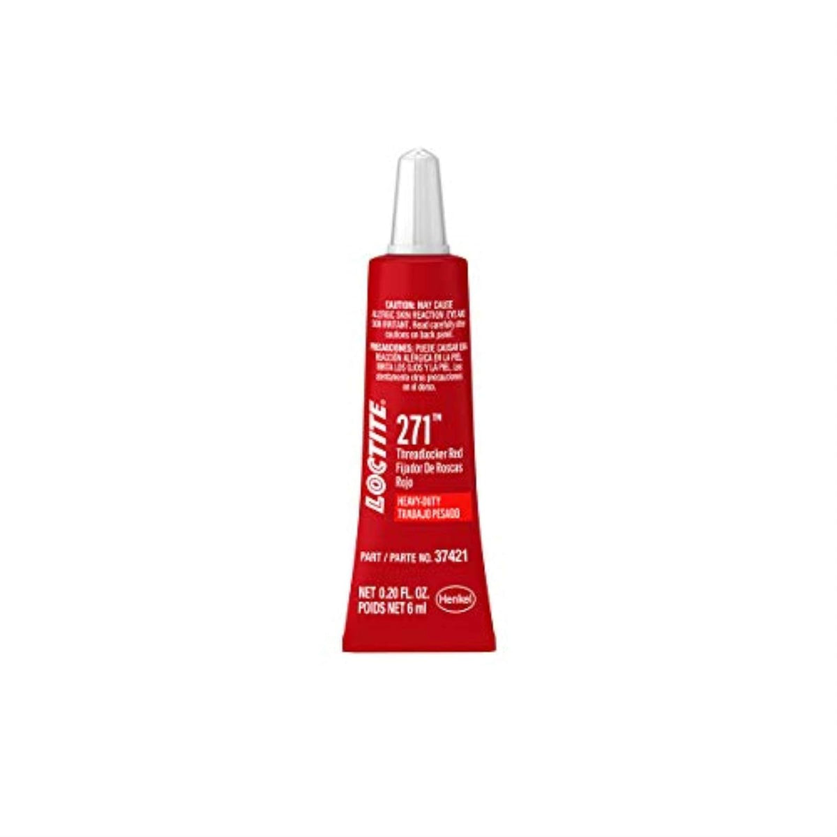 Loctite 271 Fijador de Roscas Rojo de Alta Resistencia, 36 ml - 0.2 Ounces
