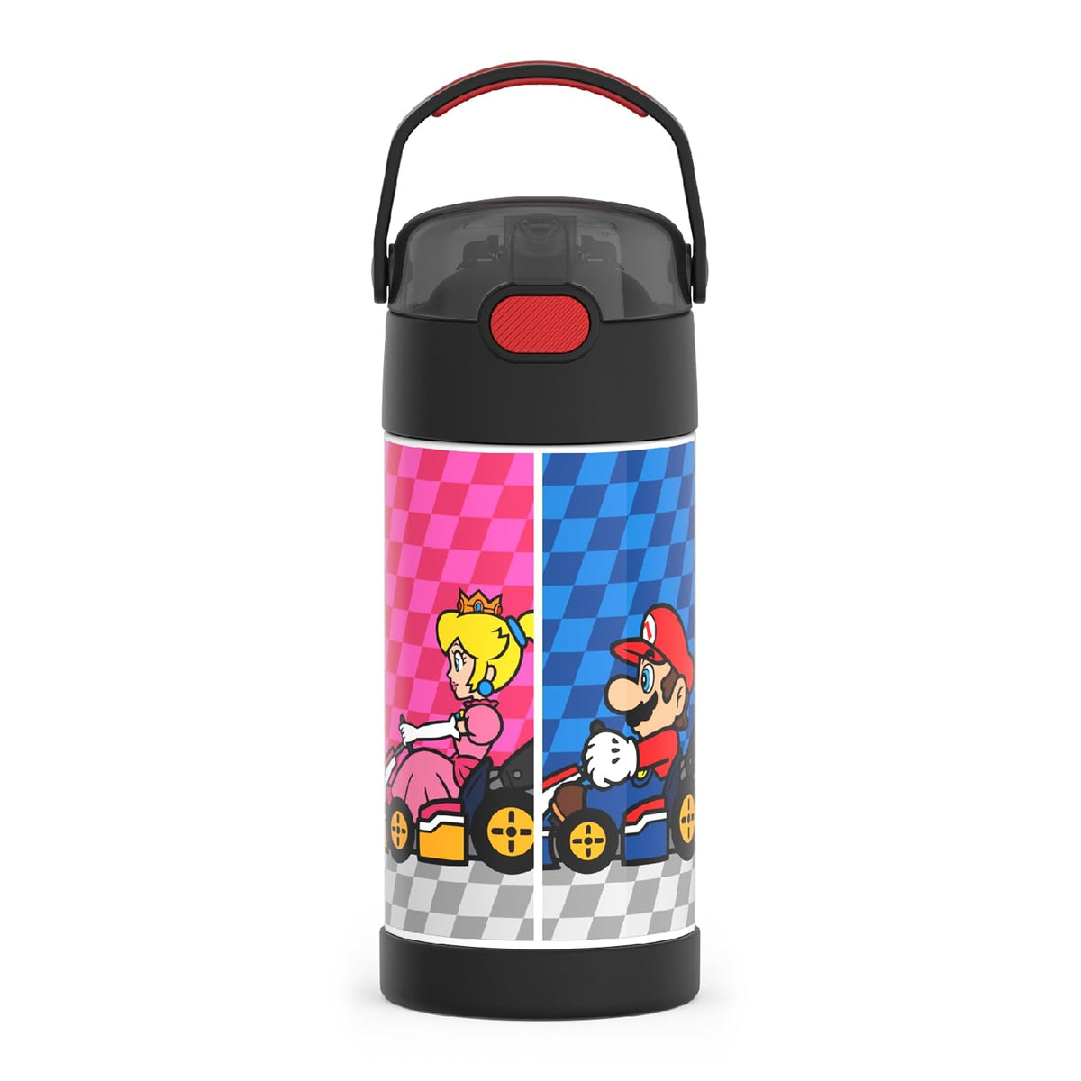 Thermos Funtainer Botella Infantil de Acero Inoxidable 12 oz - Super Mario Brothers