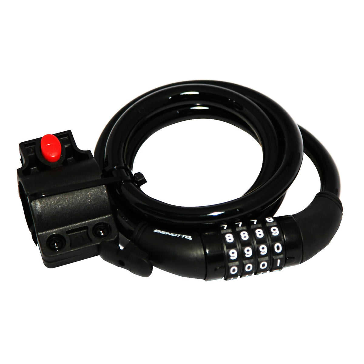 Benotto Candado Espiral 12x1200mm Combinación Negro TY5231