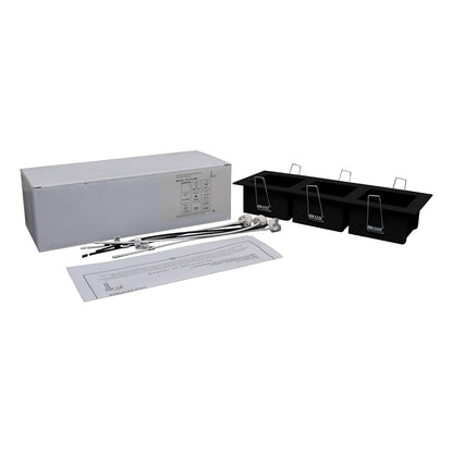 ILLUX Lámpara Downlight Triple MR16 3000K 13.5W Negro TH-4232.NNKT30