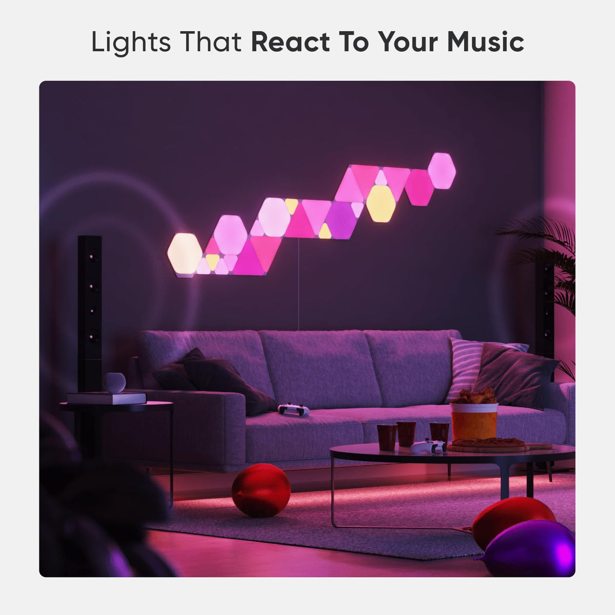 Nanoleaf Shapes - Kit de expansión de iluminación LED inteligente con 3 triángulos