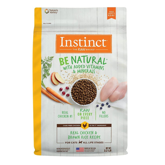 Instinct Be Natural Croquetas para Gato Receta de Pollo, 900 g