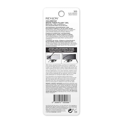 Revlon Colorstay brow filler and fiber tono dark brown Dark Brown