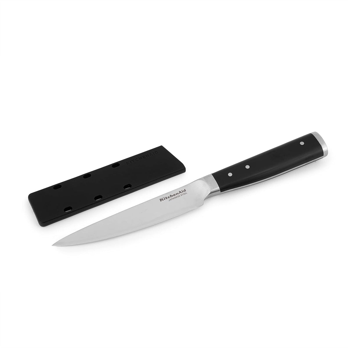 KitchenAid Gourmet Cuchillo de Cocina de Uso General, 11 cm, Acero Japonés de Alto Carbono