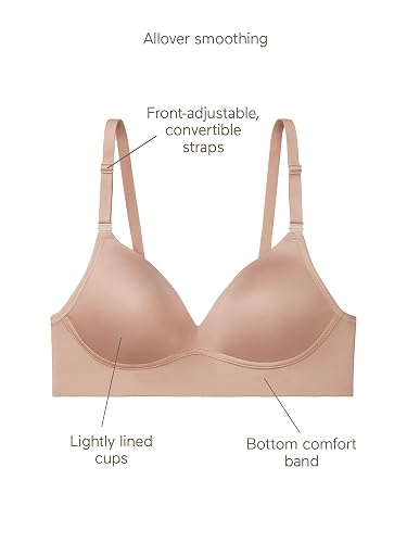 Warner'S Blissful Benefits Rm1011w - Brasier cómodo Convertible con Forro Suave y sin Varillas Sujetador para Mujer