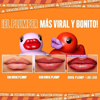 NYX Duck Plump Brillo Voluminizador Efecto Plumping, Tono 03 Nude Swings | Brillo voluminizador de NYX Professional Makeup, para lucir labios con color brillante y visiblemente más rellenos.