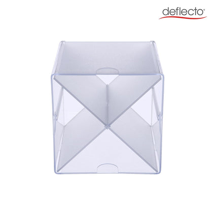 Deflecto Organizador tipo cubo apilable, organizador de escritorio y para manualidades, Divisor cruzado, Transparente, Apple