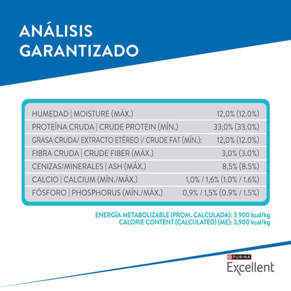 Purina Excellent Gato Adulto Todos los Tamaños Urinario Sabor Pollo y Arroz 7.5Kg