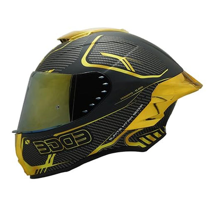 Casco para Moto Integral Shanghai - Casco Motocicleta Marca Edge - Visor Doble ANTIVAHO - Cascos para Motos Certificados Dot Moto - Accesorios para Moto Motocross