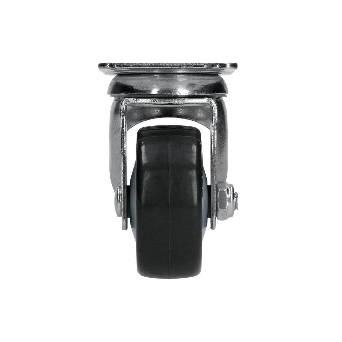 Surtek RG7G Rodaja de poliuretano negro giratoria 3"